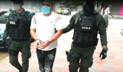 Jorge Eliécer Juliao Vengoechea, uno de los capturados.