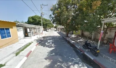 Lugar de los hechos en el barrio La Paz.