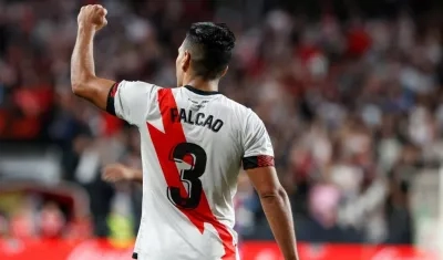 Falcao García, delantero del Rayo Vallecano. 