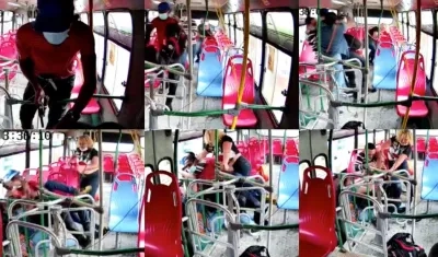 Imágenes del frustrado atraco.