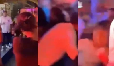 Imágenes de la balacera.