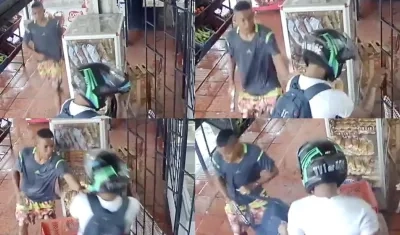 Imágenes del atraco.