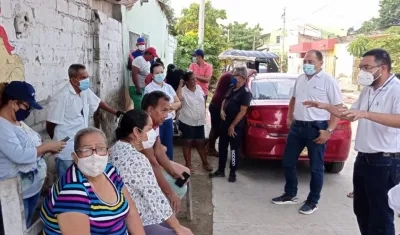 Air-e en una mesa de trabajo con la comunidad, para conocer inquietudes sobre el incremento desmedido de tarifas.