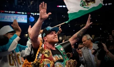 El mexicano Saúl 'Canelo' Álvarez, múltiple campeón del mundo. 