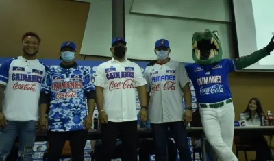 Los uniformes que lucirán este año Caimanes.