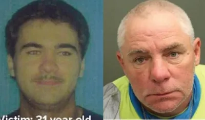 La víctima Terrence Paquette y el asesino Kenneth Stouhg Jr.