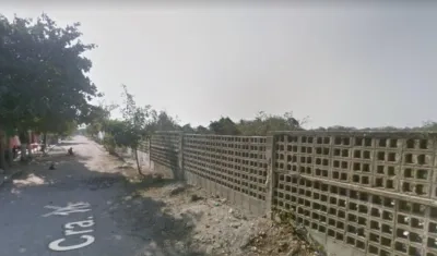 Aspecto de la zona del barrio Villa María donde hallaron el cuerpo. 