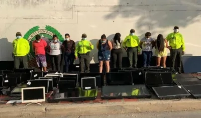 Los operativos fueron realizados por la Policía en el centro de Barranquilla. 