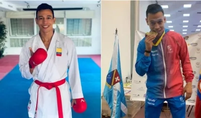 Luis Triviño, karateca de Colombia. 