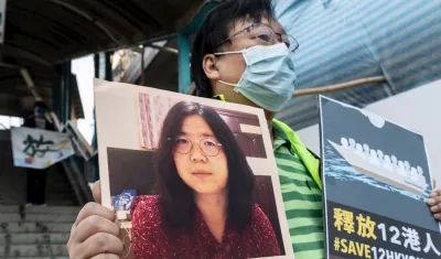 La periodista Zhang Zhan.