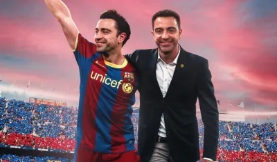 Xavi, entrenador del Barcelona. 