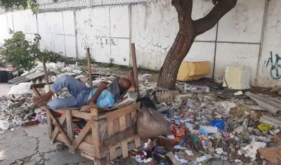 Basurero a cielo abierto en El Carmen.