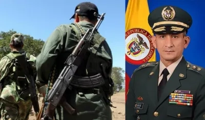 Imagen de disidencias y el general Fabio Caro.