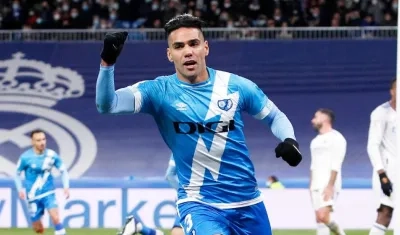 Falcao García, delantero del Rayo Vallecano. 