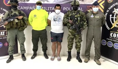 Alias 'Aurelio' tras ser capturado.