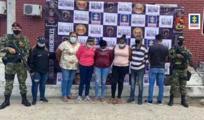 Los capturados en los operativos. 