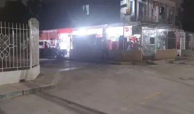 Sector de los hechos en el barrio El Edén de Barranquilla.