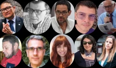 Los participantes del Foro que rinde homenaje al maestro Nelson Barros Cantillo.