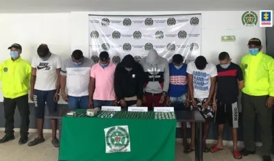 Las capturas fueron realizadas por la Policía. 