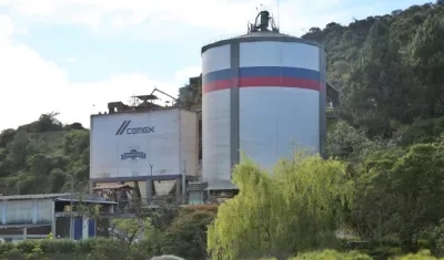Una de las plantas cementeras de Cemex Colombia.