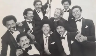 Fernando Gil Herrán Niebles, 'Charles', con su orquesta.