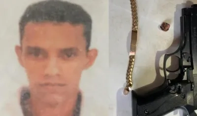 Deivis José León Andrade, el fallecido y los elementos incautados