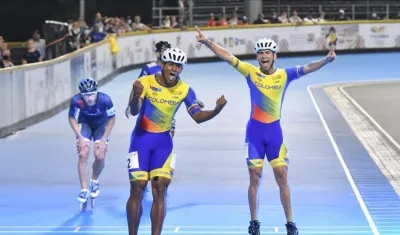 Colombia tuvo un dominio arrasador durante las competencias de pista. 