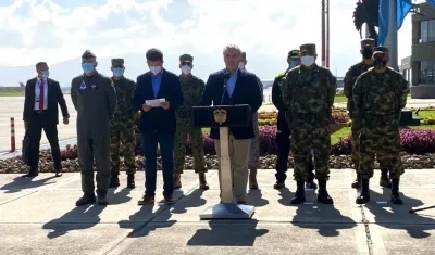 Presidente Iván Duque anunció el operativo en el que fue dado de baja alias 'Hugo'.