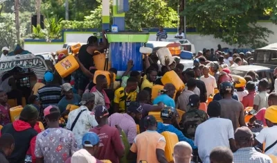 Hay crisis en Haití por la escasez de gasolina.