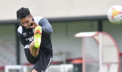 Falcao García, delantero del Rayo Vallecano. 