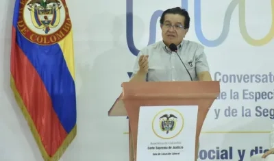 Ministro de Salud, Fernando Ruiz, en Barranquilla.