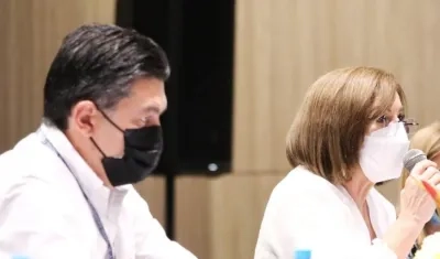 La Procuradora Margarita Cabello, en Barranquilla.