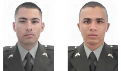 Johan Alexis Pareja Carrasquilla, de 24 años de edad, y Duver Arley Jaramillo Gallo, de 25 años.