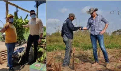  Sergio Ramírez, director de Capacidades Productivas del Ministerio de Agricultura, durante su visita al Atlántico..