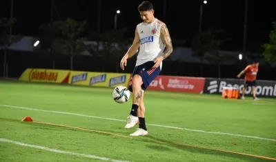 James Rodríguez, jugador colombiano. 