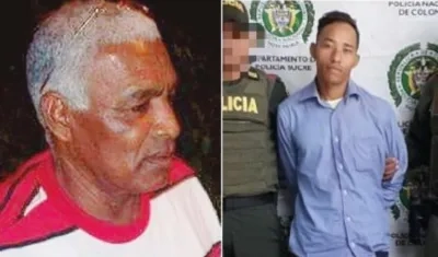 Eulices Herrera Murillo y su asesino Juan Carlos Cortinez. 