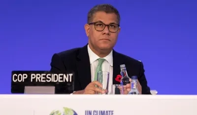 El presidente de la cumbre del clima COP26, Alok Sharma.