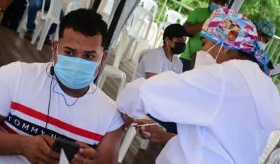 Vacunación de la Gobernación del Atlántico en Tubará.
