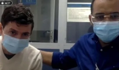 Enrique Vives Caballero y su abogado.