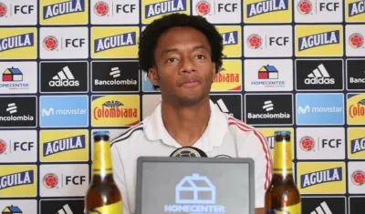 Juan Guillermo Cuadrado, jugador de Colombia. 