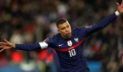 Kylian Mbappé, delantero francés. 
