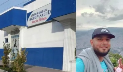 Elvis Burgos falleció en el puesto de salud Agrupasalud. 