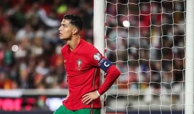 El delantero de la selección de Portugal, Cristiano Ronaldo.