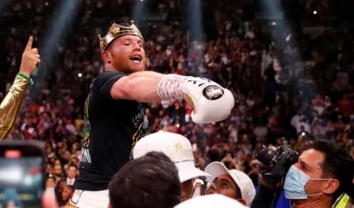 Saúl Canelo Álvarez, boxeador mexicano. 