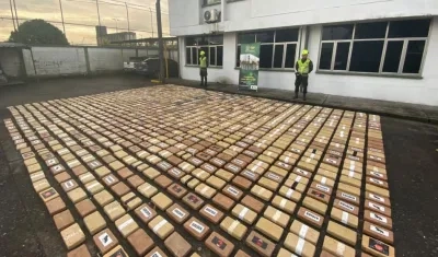 Cocaína incautada en el puerto de Buenaventura. 