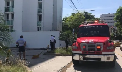 Los bomberos atendieron la emergencia. 