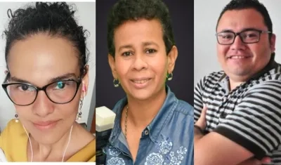 Tatiana Paola Escárraga, Josefina Villarreal y Rosember Anaya, ganadores Premios Simón Bolívar.