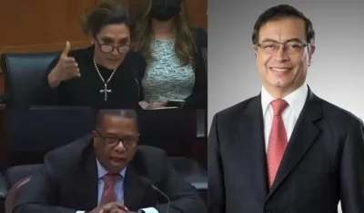 La republicana María Elvira Salazar lanzó fuertes críticas a Gustavo Petro, en la otra foto Brian Nichols.