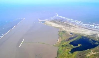 Tramo final del río Magdalena, en el sector de Bocas de Ceniza.