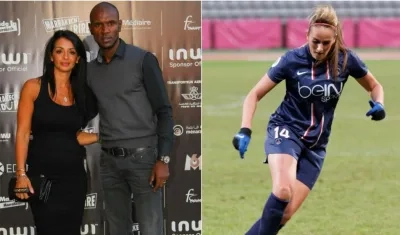 Hayet Abidal, Éric Abidal y  Kheira Hamraoui.